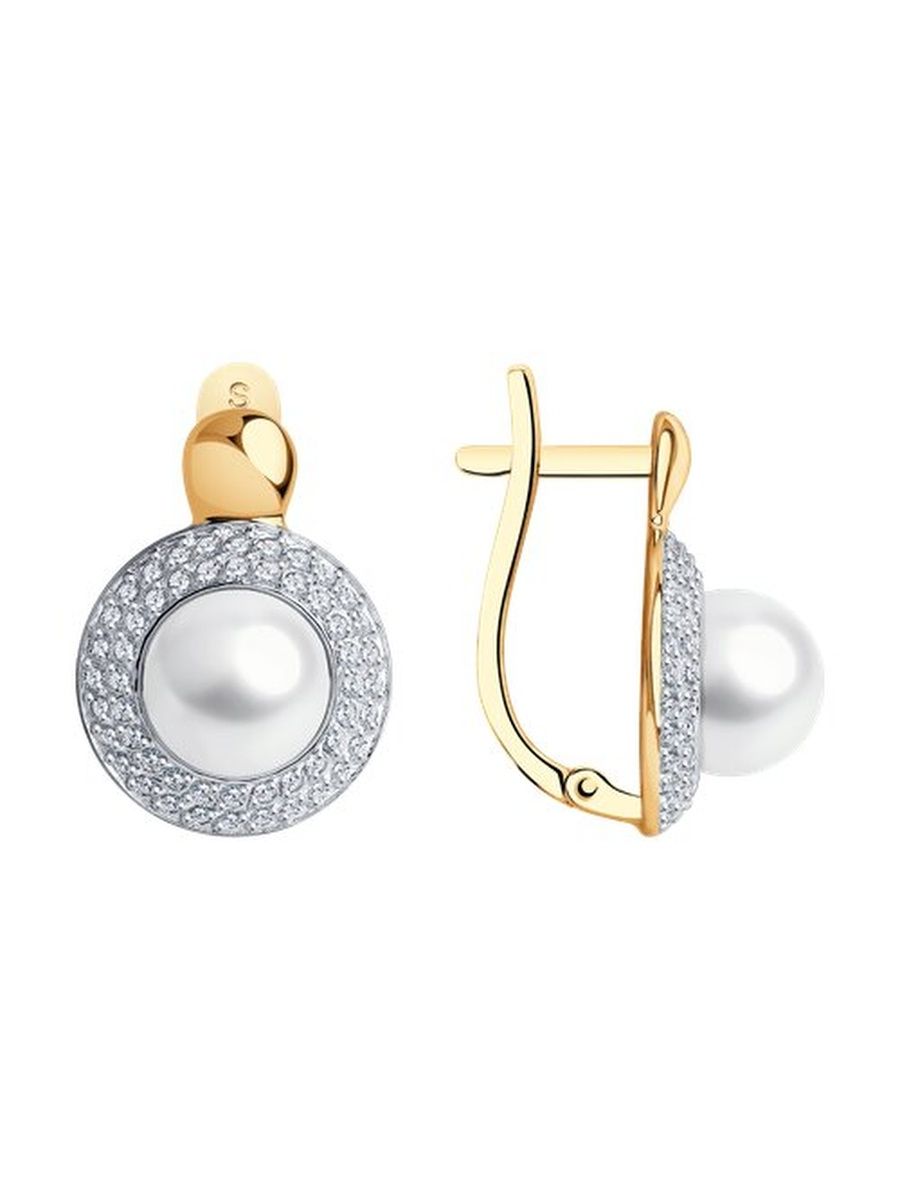 

Серьги из золота TEO MAORI 837792129, жемчуг культивированный, 837792129