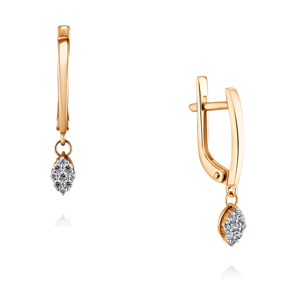 

Серьги из красного золота с бриллиантом ADAMAS 2424371-А500Д-41, 2424371-А500Д-41