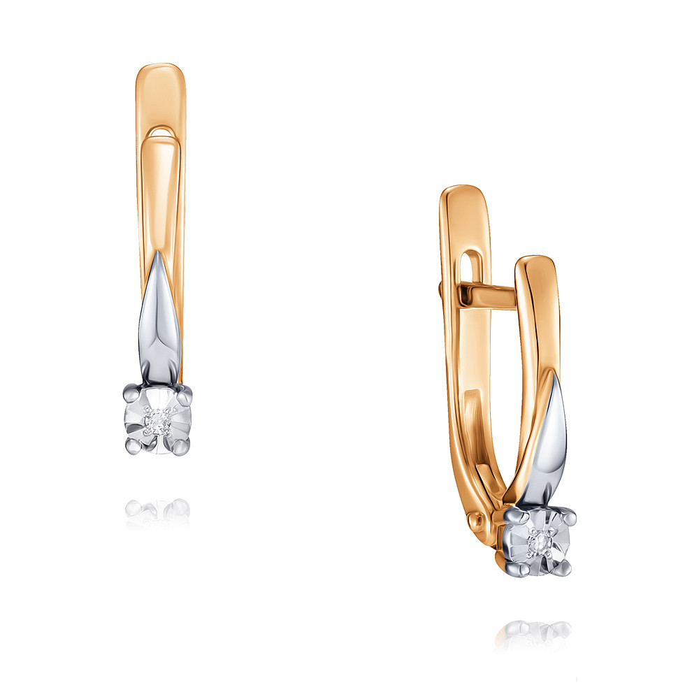 

Серьги из красного золота с бриллиантом ADAMAS 2417451/01-А507Д-41, 2417451/01-А507Д-41