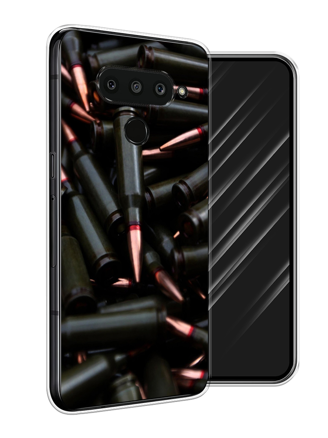 

Чехол Awog на LG V50 ThinQ "Пули черные", Черный;коричневый, 83850-5