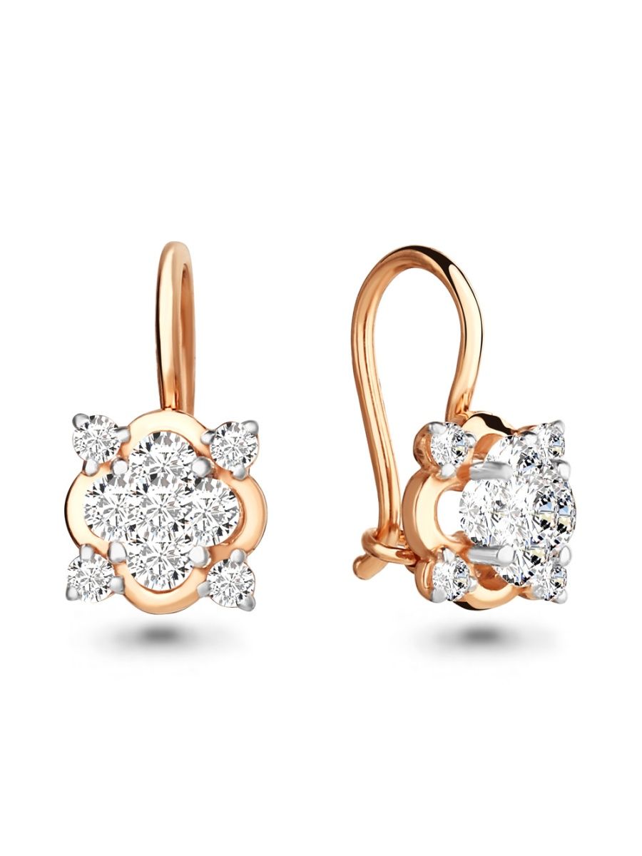

Серьги из золота TEO MAORI 743303.1, фианит, 743303.1