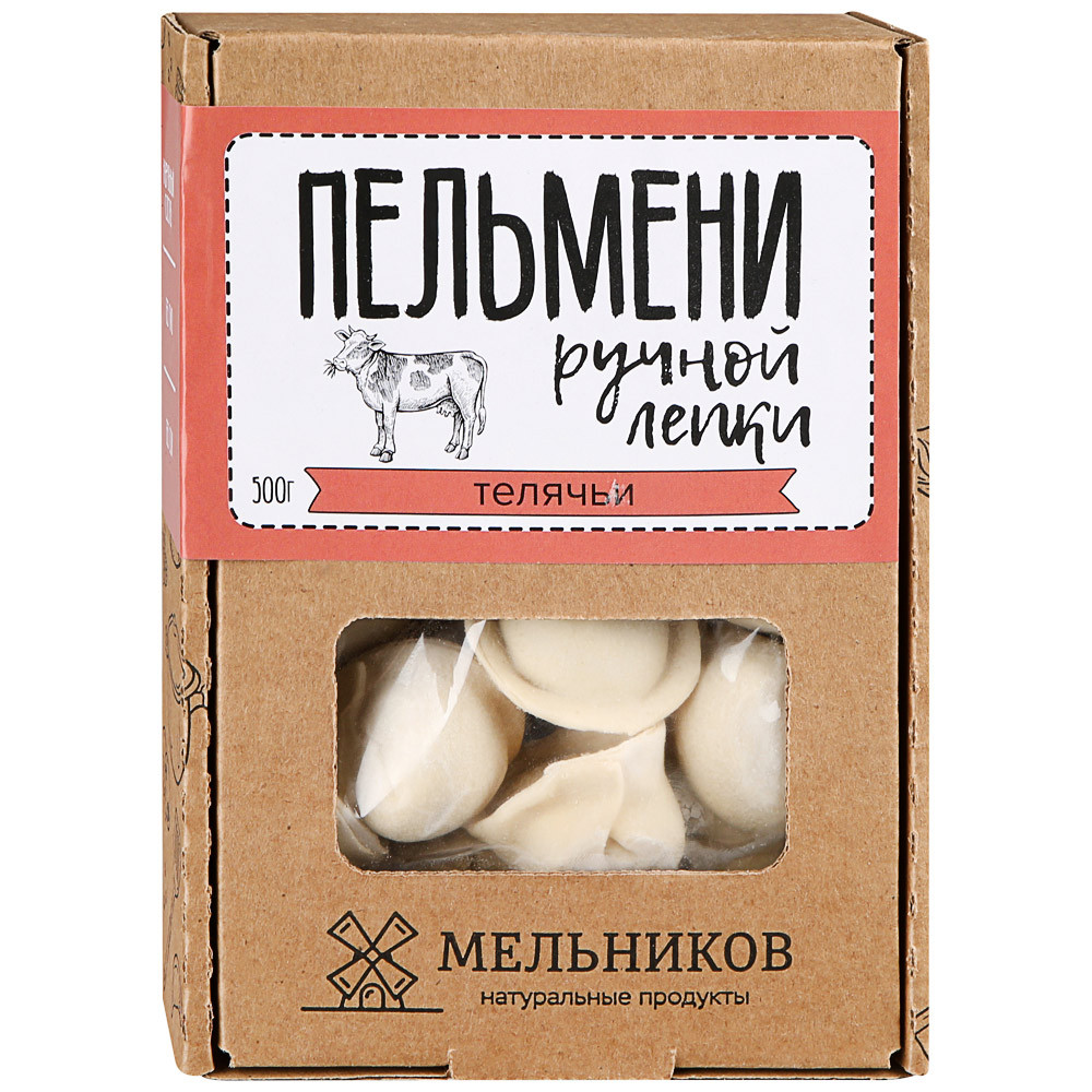 

Пельмени ИП Мельникова О.А. телячьи 500 г