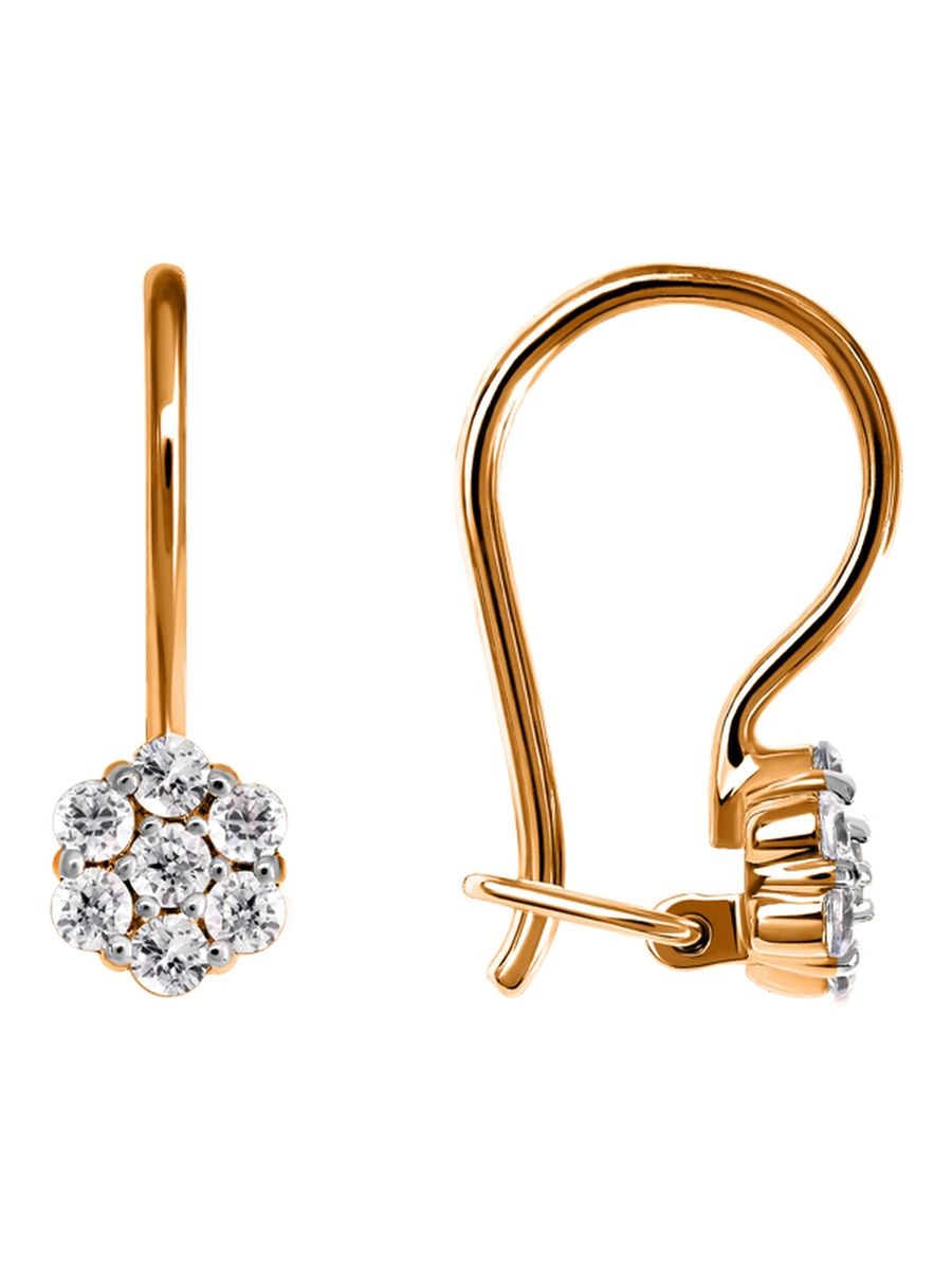 

Серьги из золота TEO MAORI 72101013306, циркон, 72101013306