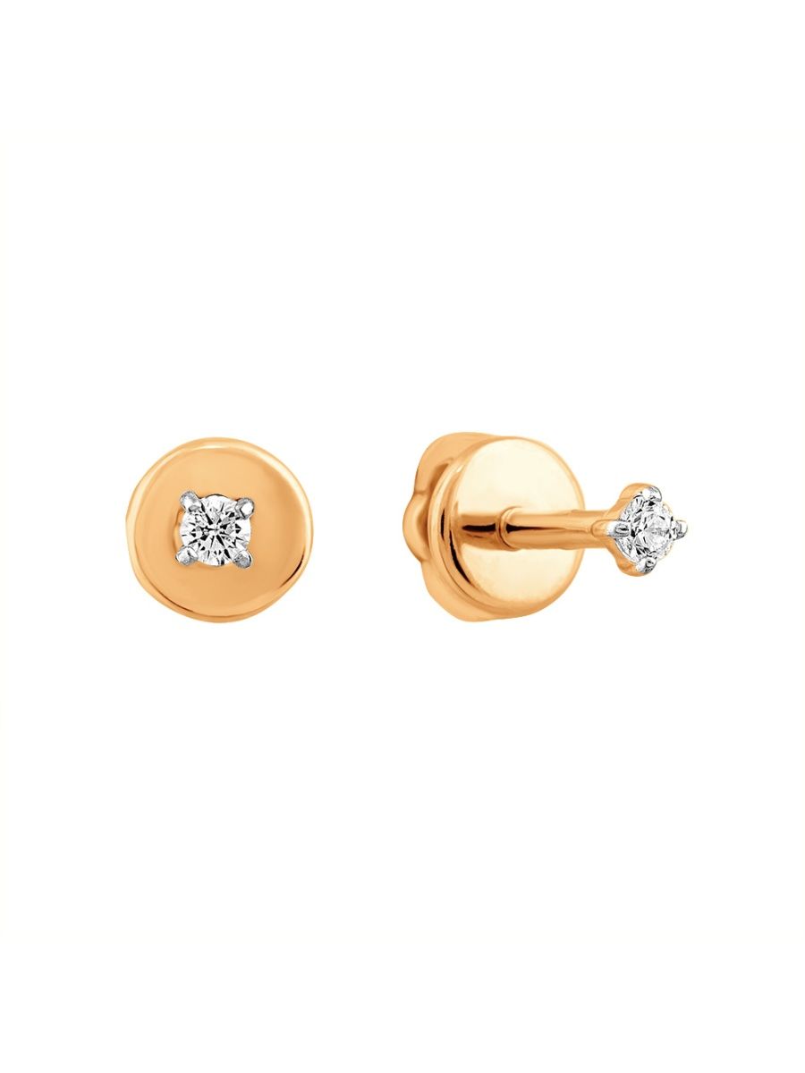 

Серьги пусеты из золота TEO MAORI 721-1068-11-01, фианит, 721-1068-11-01