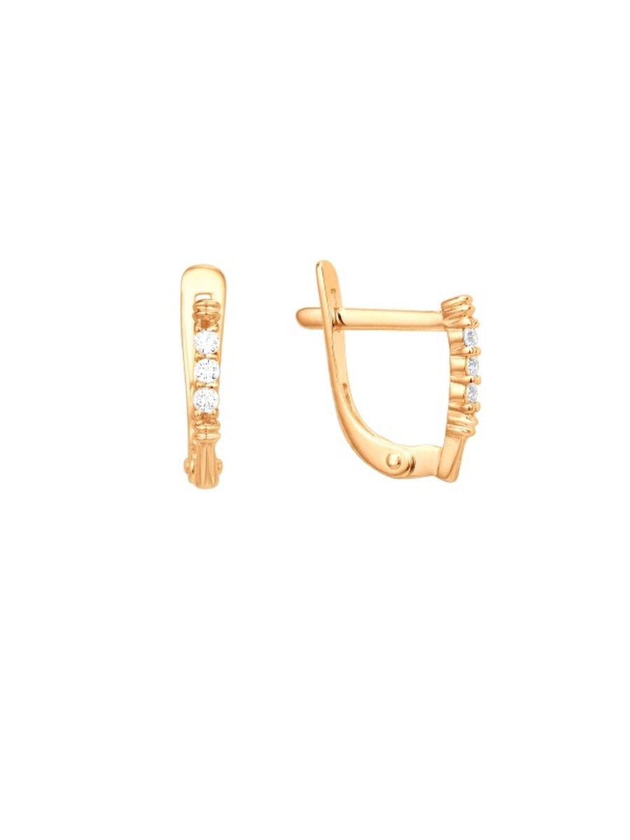 

Серьги из золота TEO MAORI 7001252-1102, фианит, 7001252-1102