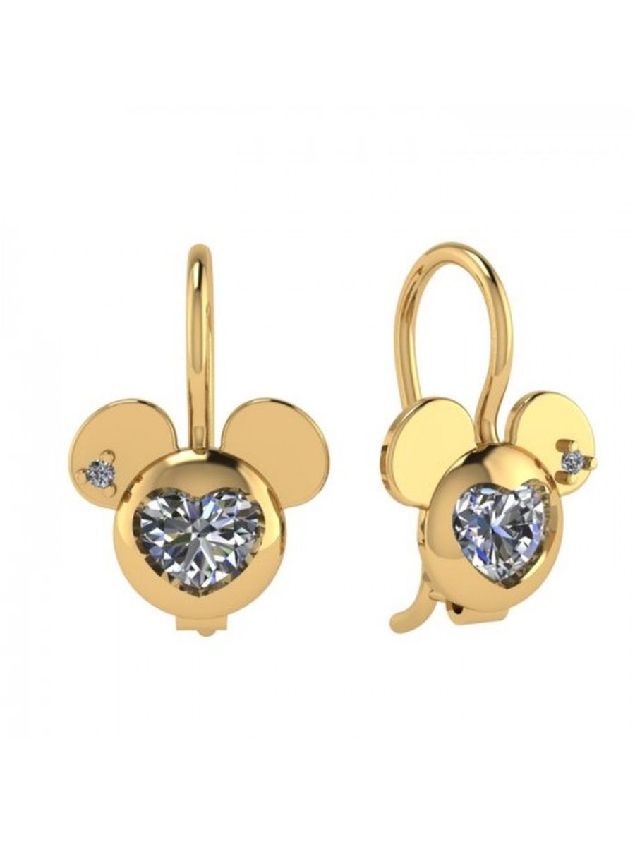 

Серьги из золота TEO MAORI 72180541010, фианит, 72180541010