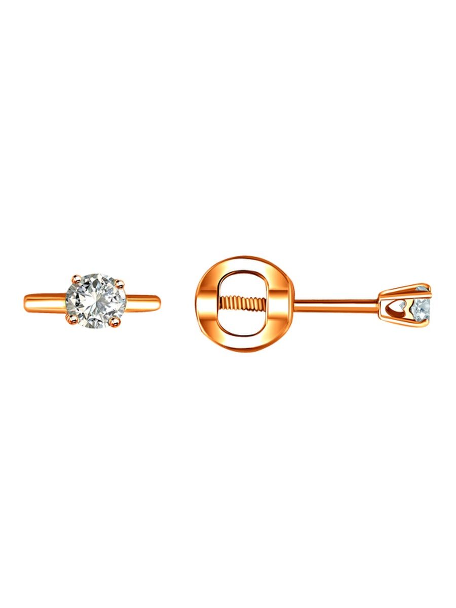 

Серьги пусеты из золота TEO MAORI 72001012670, фианит, 72001012670