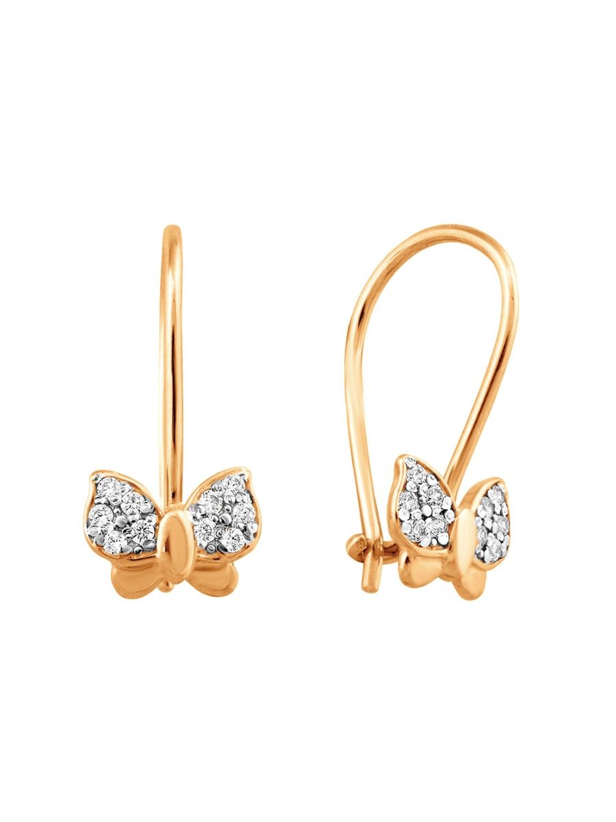 

Серьги из золота TEO MAORI 721-0226-11-01, фианит, 721-0226-11-01