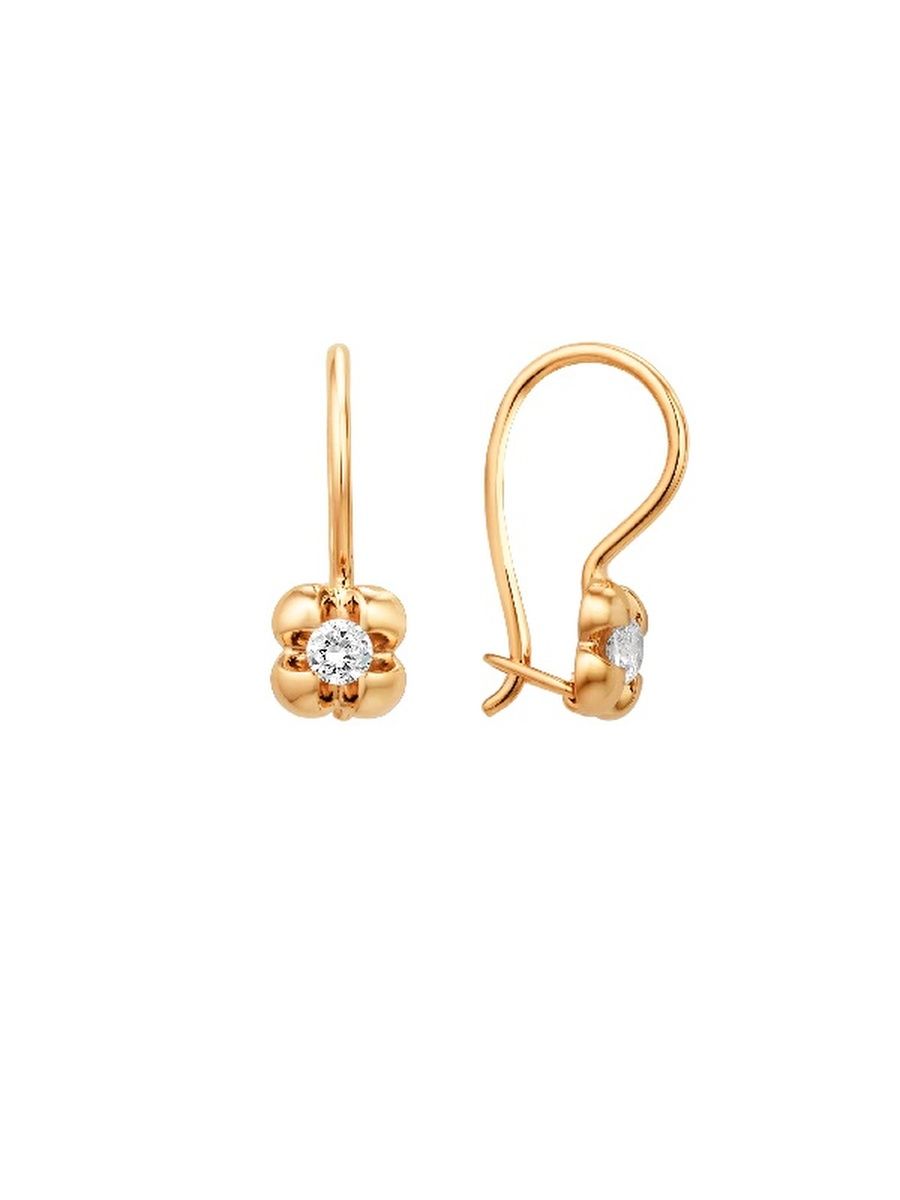 

Серьги из золота TEO MAORI 7002175-1100, фианит, 7002175-1100