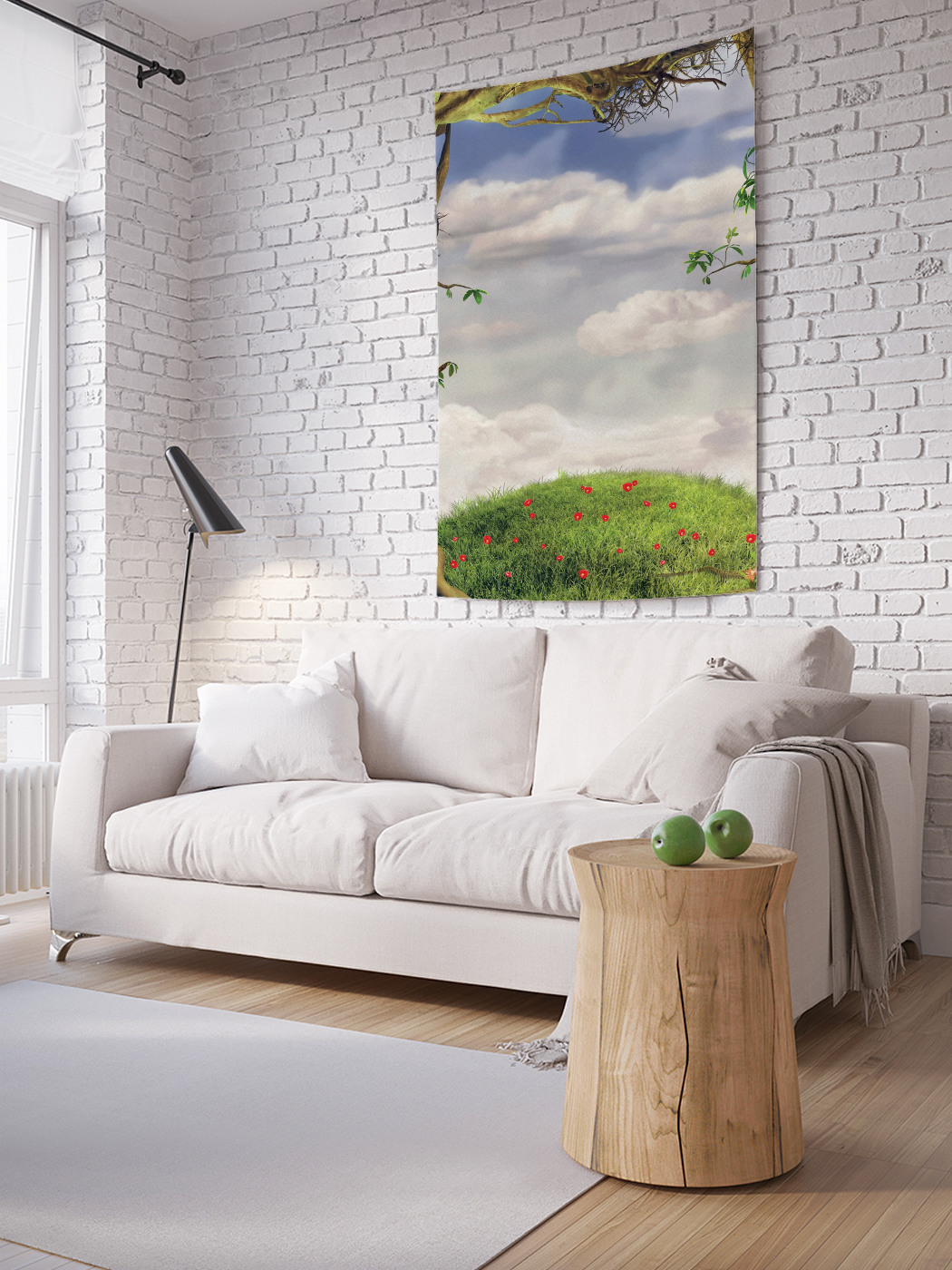 

Вертикальное фотопанно на стену JoyArty Светлое небо 100x150 см, Светлое небо