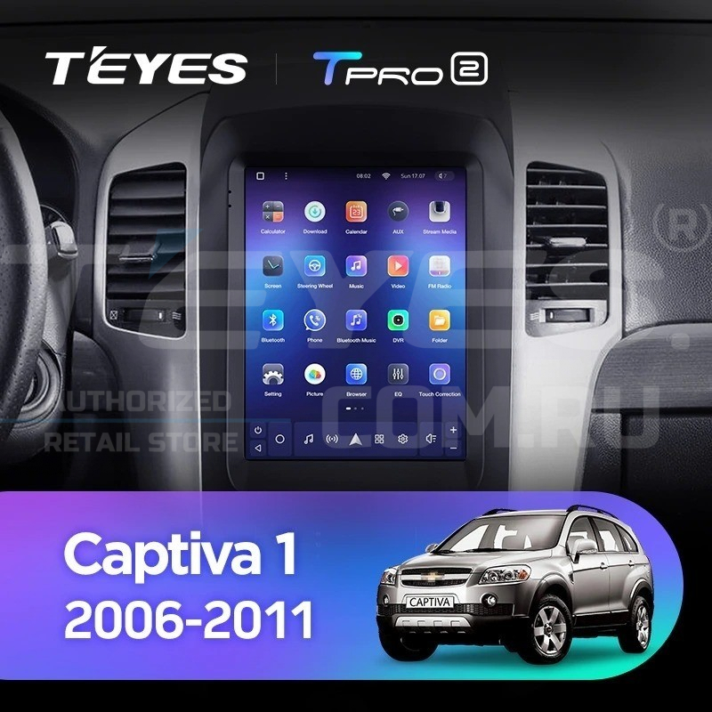 Штатная магнитола Tesla style Teyes TPRO 2 432 Chevrolet Captiva 2006-2011 Тип-В 39400₽