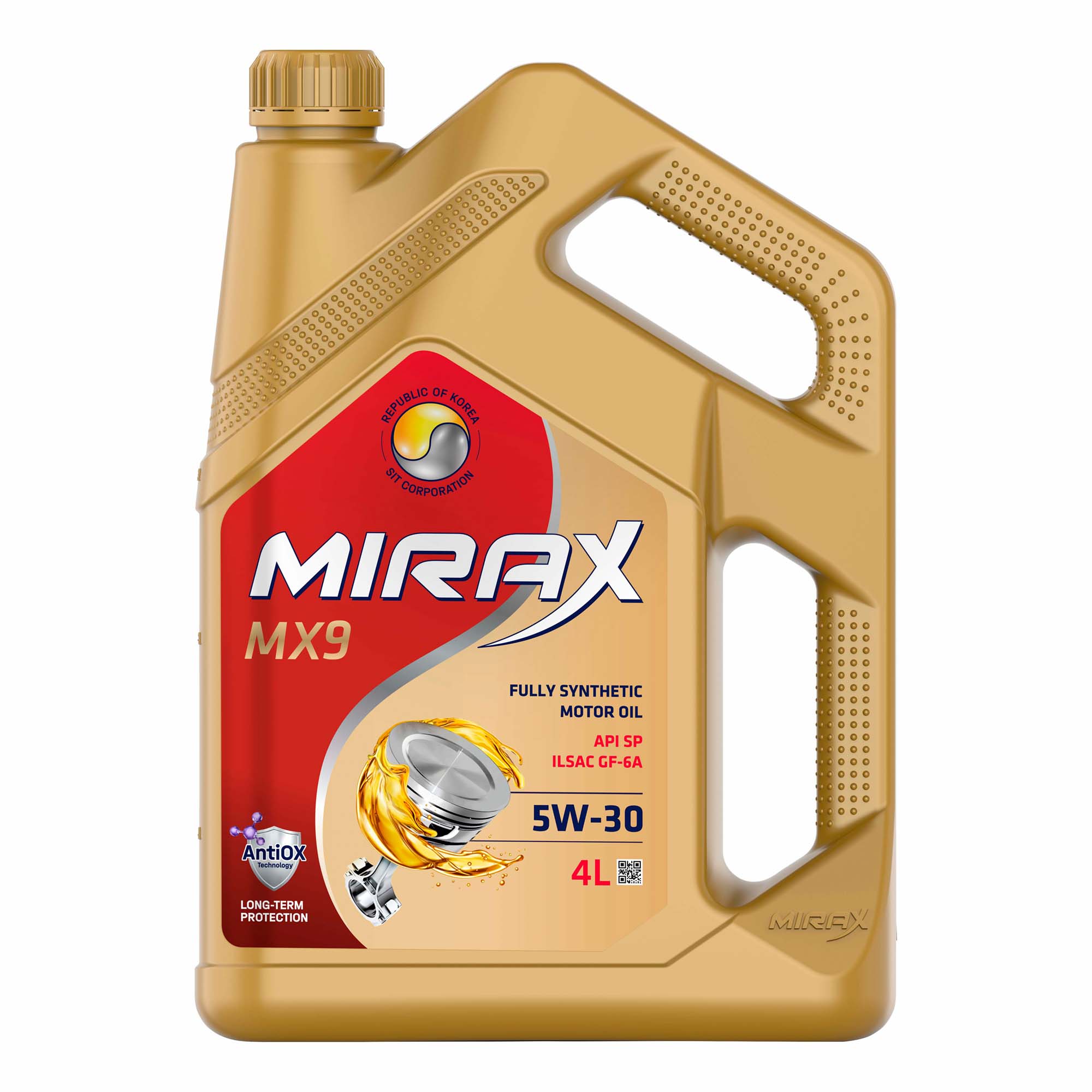 фото Масло синтетическое mirax mx9 5w-30 gf-6a sp моторное 4 л