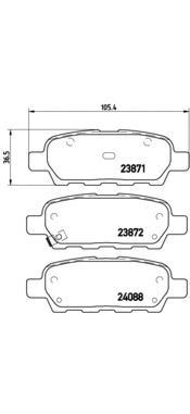 

Колодки дисковые з. nissan x-trail 2.0/2.5/2.2cdi 01> P56046 =876 01=d1244m-01=887 001-sx