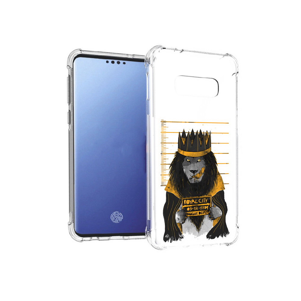 

Чехол MyPads Tocco для Samsung Galaxy S10E лев в законе (PT145748.492.435), Прозрачный, Tocco