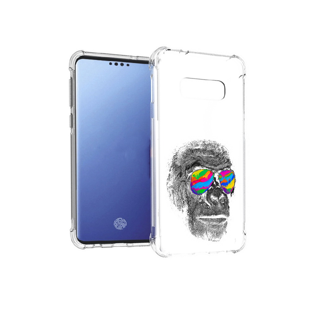 

Чехол MyPads Tocco для Samsung Galaxy S10E крутая обезьяна в очках (PT145748.492.422), Прозрачный, Tocco