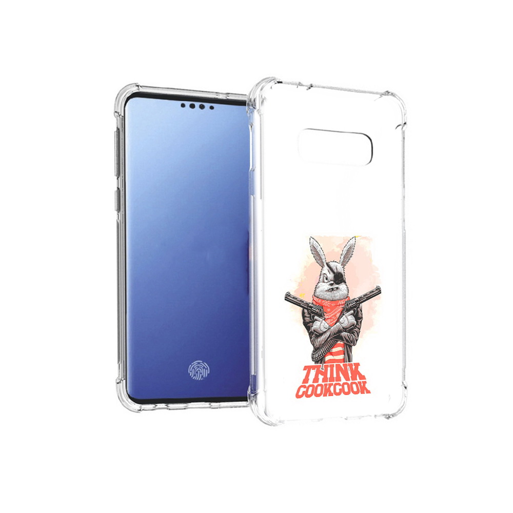 

Чехол MyPads Tocco для Samsung Galaxy S10E кролик пират (PT145748.492.419), Прозрачный, Tocco