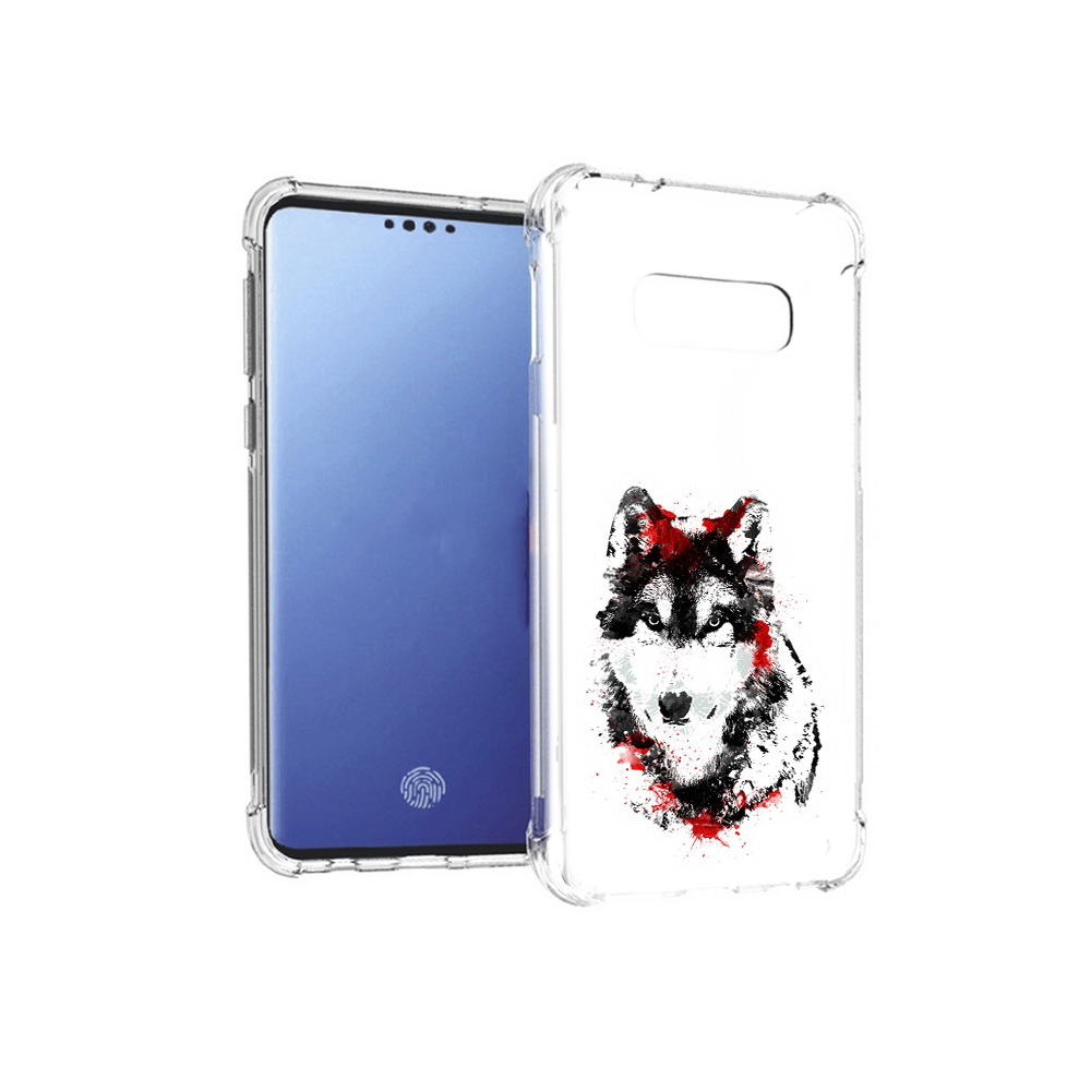 

Чехол MyPads Tocco для Samsung Galaxy S10E кровавый волк (PT145748.492.416), Прозрачный, Tocco