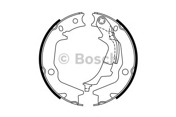 

Тормозные колодки Bosch барабанные для Hyundai Getz 167x32 2002- 986487768