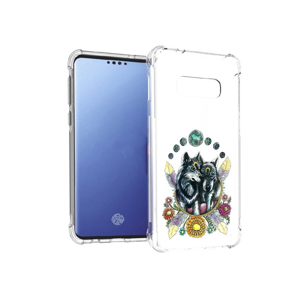 Чехол MyPads Tocco для Samsung Galaxy S10E красивые волки абстракция (PT145748.492.408)