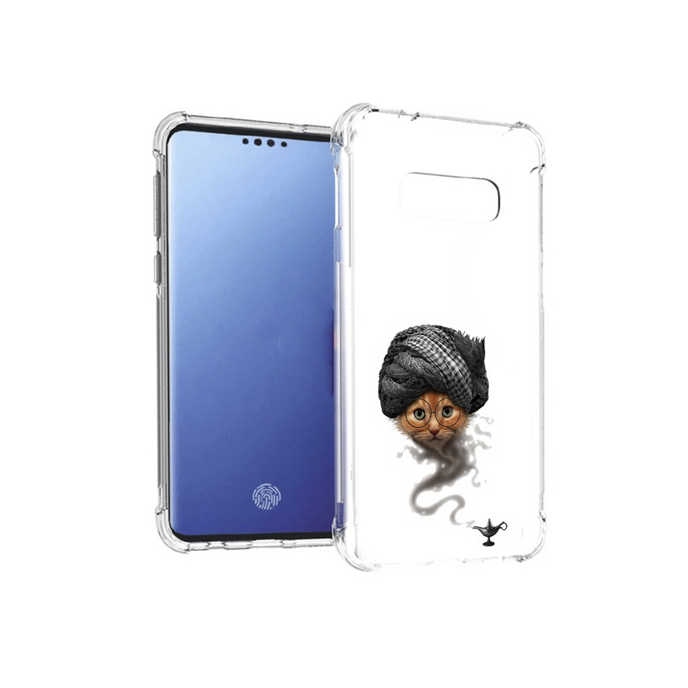 

Чехол MyPads Tocco для Samsung Galaxy S10E кот джин (PT145748.492.398), Прозрачный, Tocco