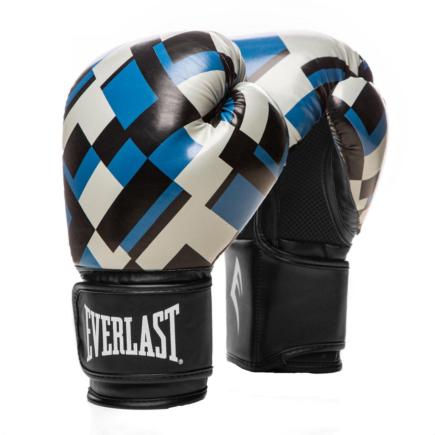 фото Перчатки тренировочные everlast spark 12oz синий,клетка