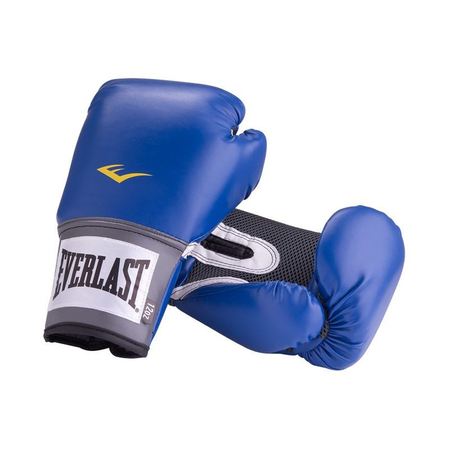 фото Снарядные перчатки everlast pro style anti-mb, синий, s/m