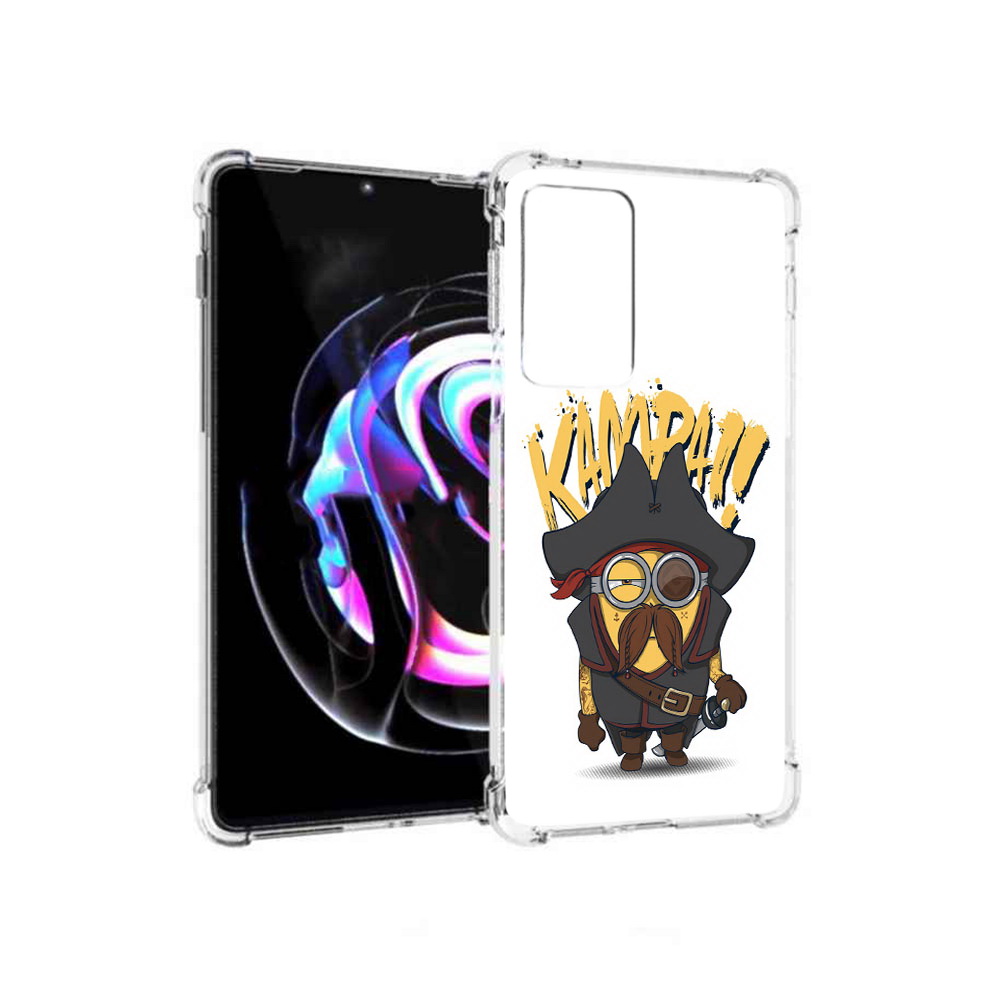 

Чехол MyPads Tocco для Motorola Moto Edge 20 Pro миньон пират (PT227063.364.476), Прозрачный, Tocco