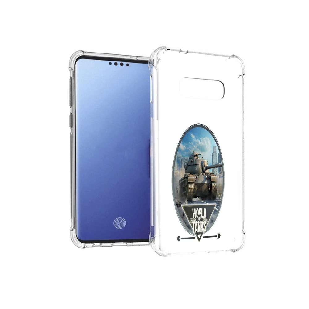 

Чехол MyPads Tocco для Samsung Galaxy S10E игра с танками (PT145748.492.375), Прозрачный, Tocco