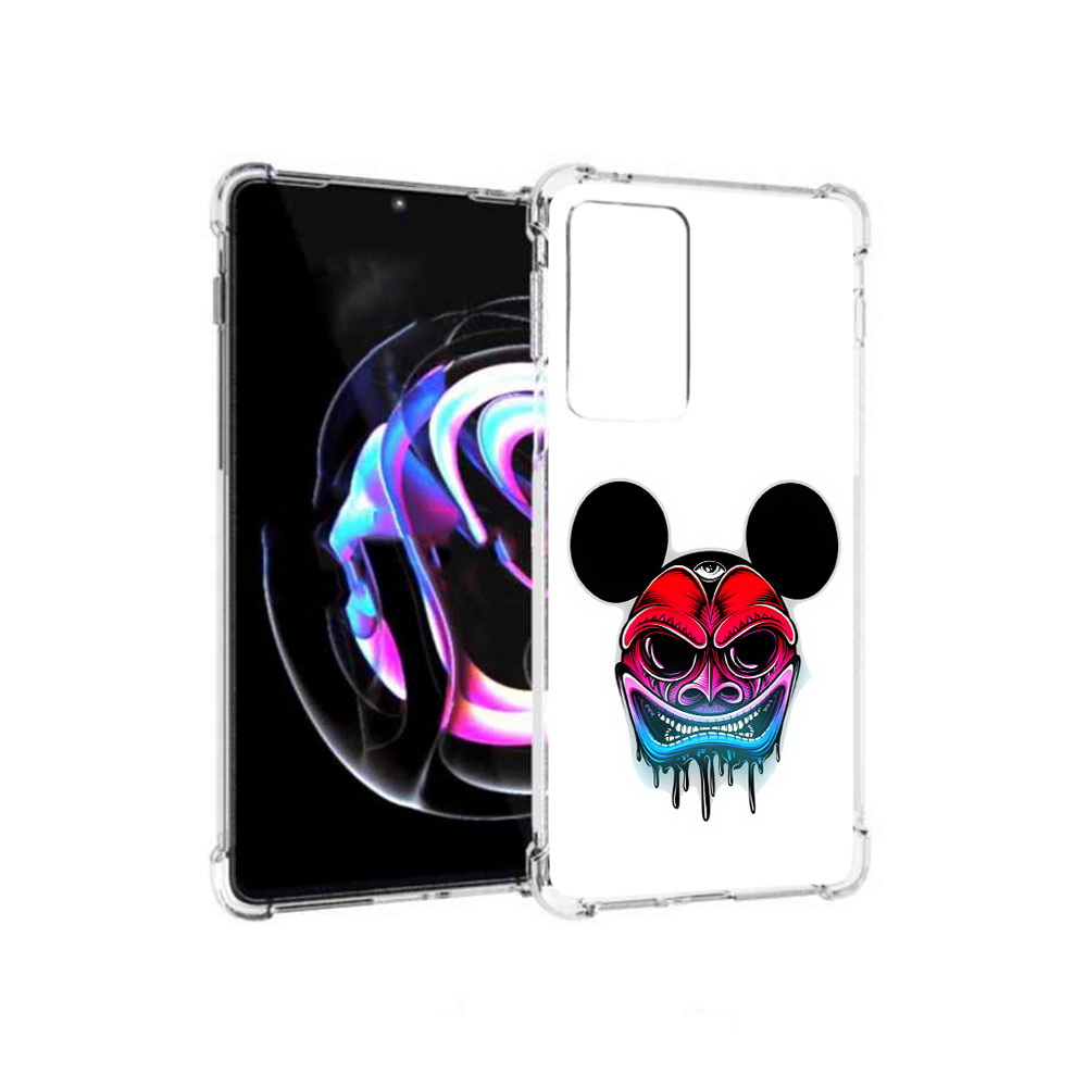 

Чехол MyPads Tocco для Motorola Moto Edge 20 Pro микки в маске (PT227063.364.473), Прозрачный, Tocco