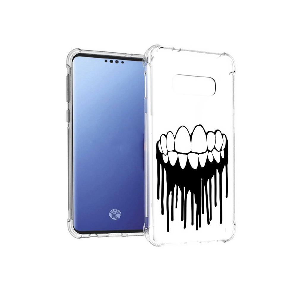 

Чехол MyPads Tocco для Samsung Galaxy S10E зубы (PT145748.492.372), Прозрачный, Tocco