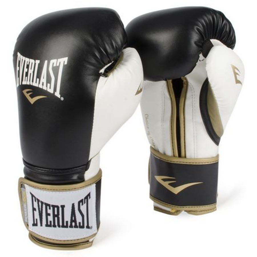 фото Снарядные перчатки everlast powerlock, черный/белый, l/xl