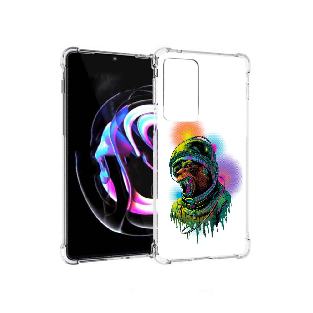 

Чехол MyPads Tocco для Motorola Moto Edge 20 Pro медведь космонавт (PT227063.364.466), Прозрачный, Tocco