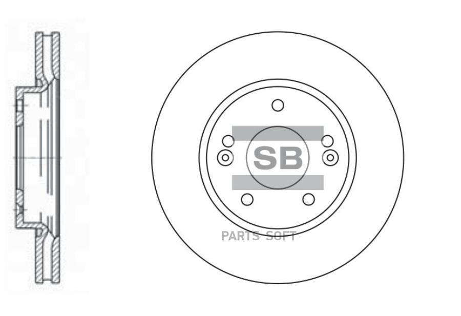 

Диск тормозной передний HYUNDAI ELANTRA HD 06-11 SD1019