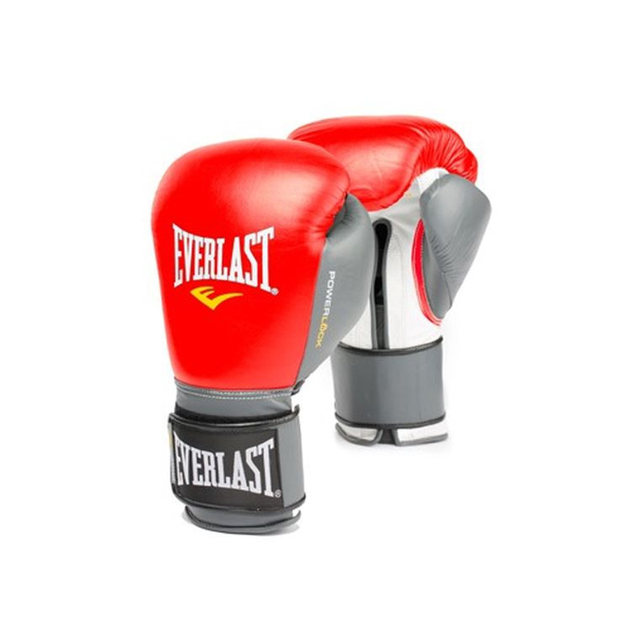 фото Снарядные перчатки everlast powerlock, красный/серый, xl