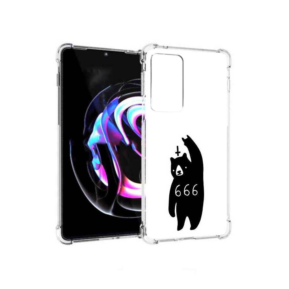 

Чехол MyPads Tocco для Motorola Moto Edge 20 Pro медведь 666 (PT227063.364.462), Прозрачный, Tocco