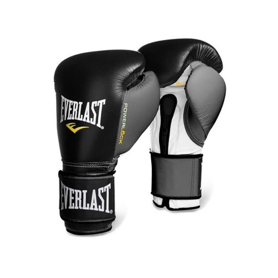 фото Снарядные перчатки everlast powerlock, черный/серый, s/m