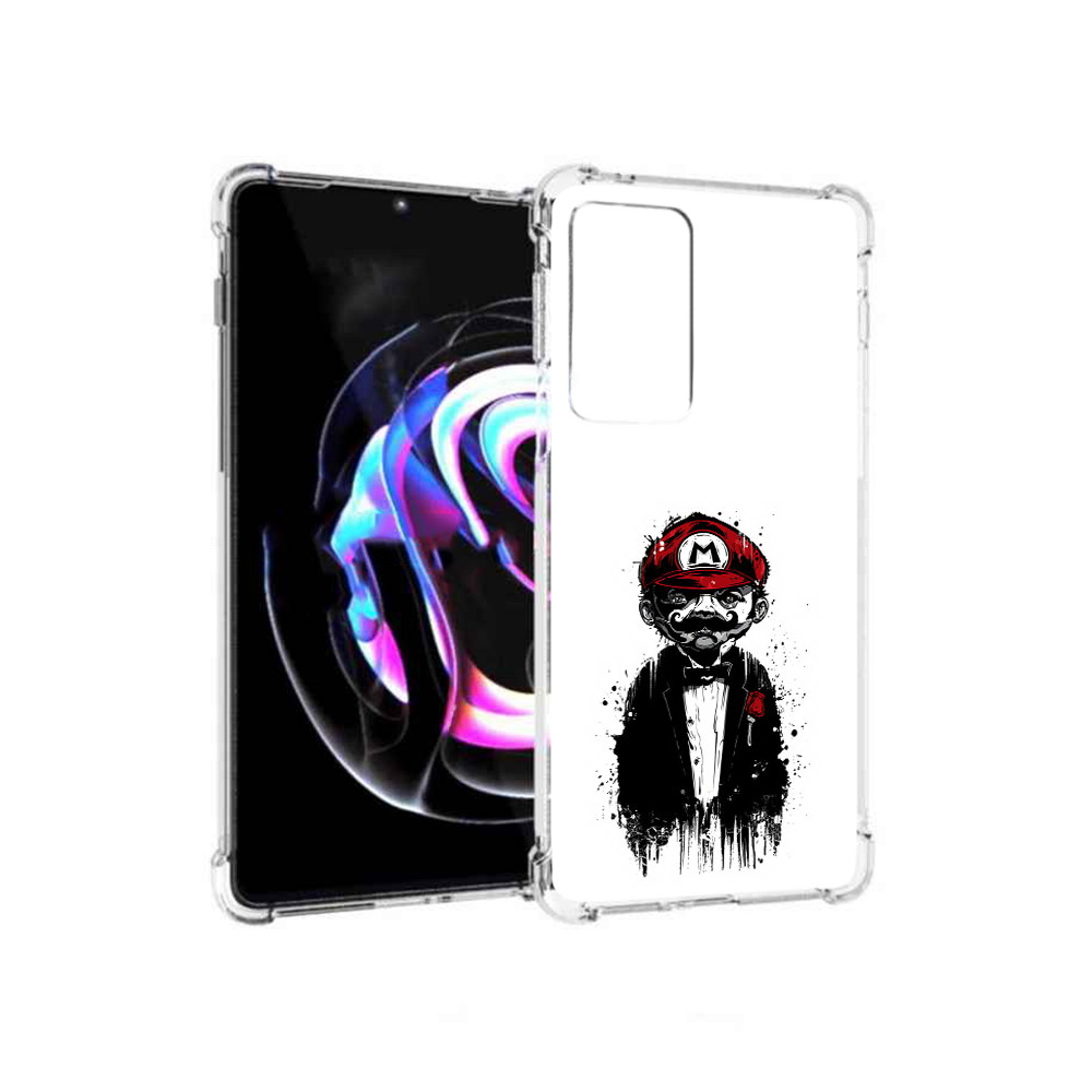 

Чехол MyPads Tocco для Motorola Moto Edge 20 Pro марио (PT227063.364.458), Прозрачный, Tocco