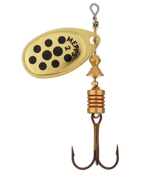 

Блесна Mepps Aglia Decoree №2 gold/black dot, Золотистый;черный, Aglia Decoree