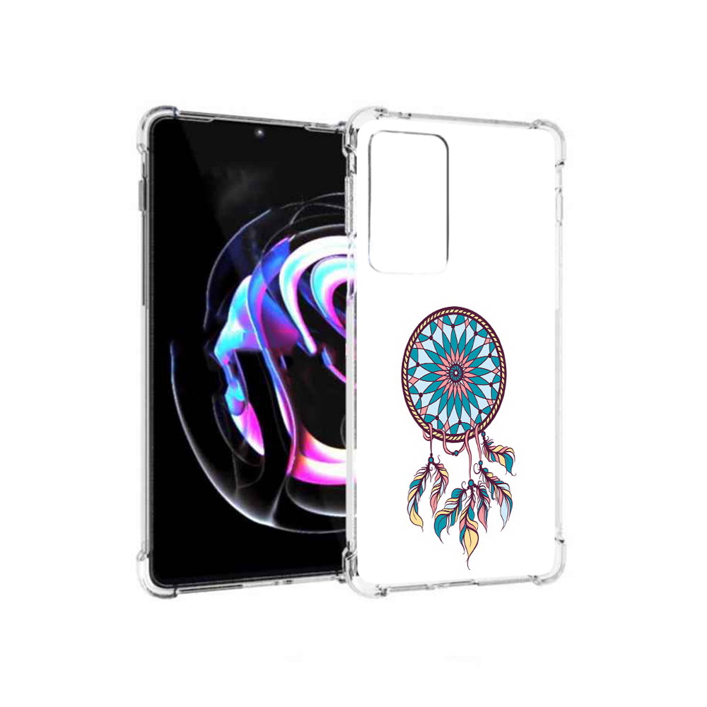 

Чехол MyPads Tocco для Motorola Moto Edge 20 Pro ловец снов синий (PT227063.364.443), Прозрачный, Tocco