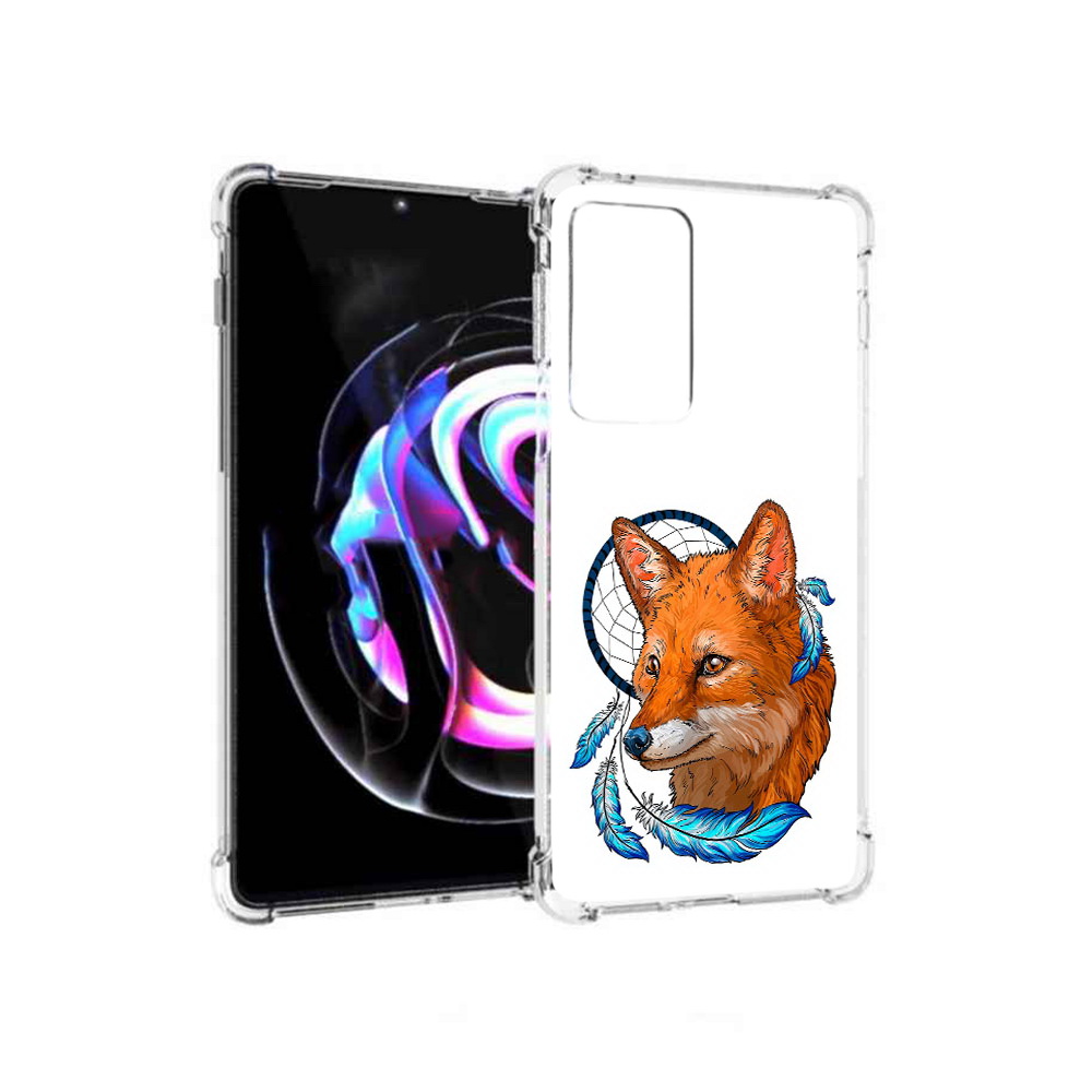 

Чехол MyPads Tocco для Motorola Moto Edge 20 Pro лиса и ловец снов (PT227063.364.438), Прозрачный, Tocco