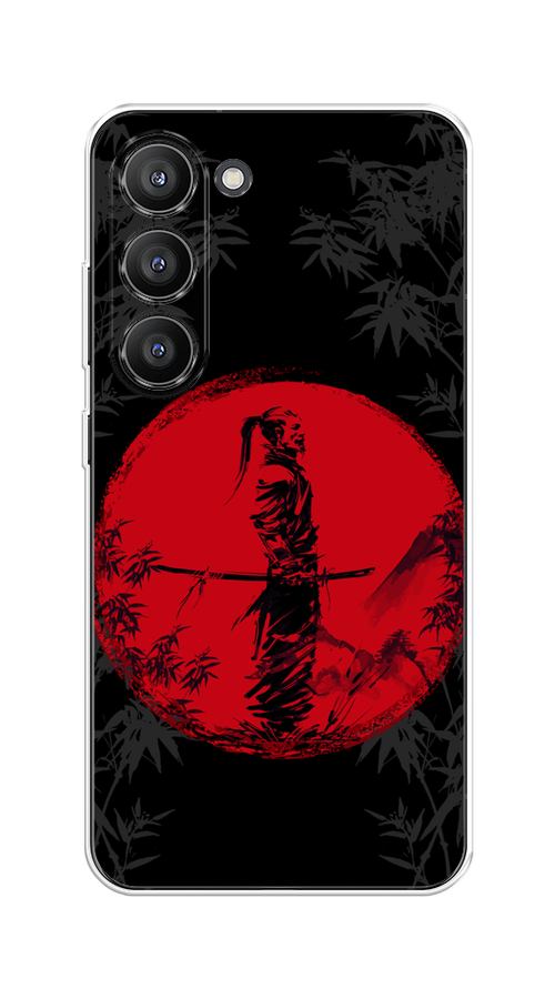 

Чехол на Samsung Galaxy S23 5G "Самурай на красном фоне", Черный;красный;серый, 2107350-1