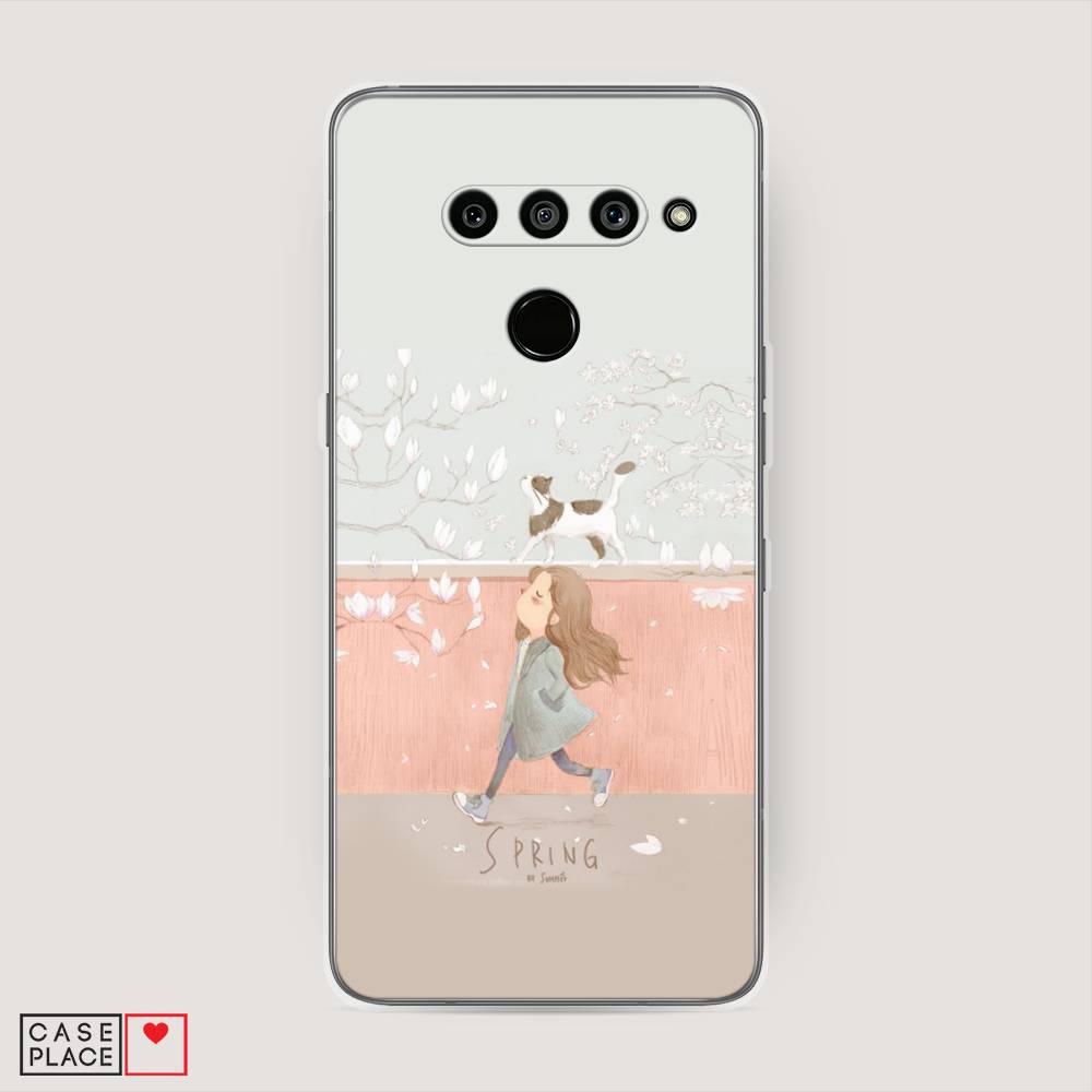 фото Чехол awog "девочка-весна" для lg v50 thinq