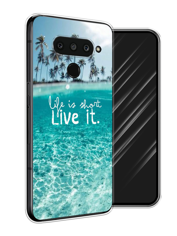 

Чехол Awog на LG V50 ThinQ "Live it", Розовый, 83850-7