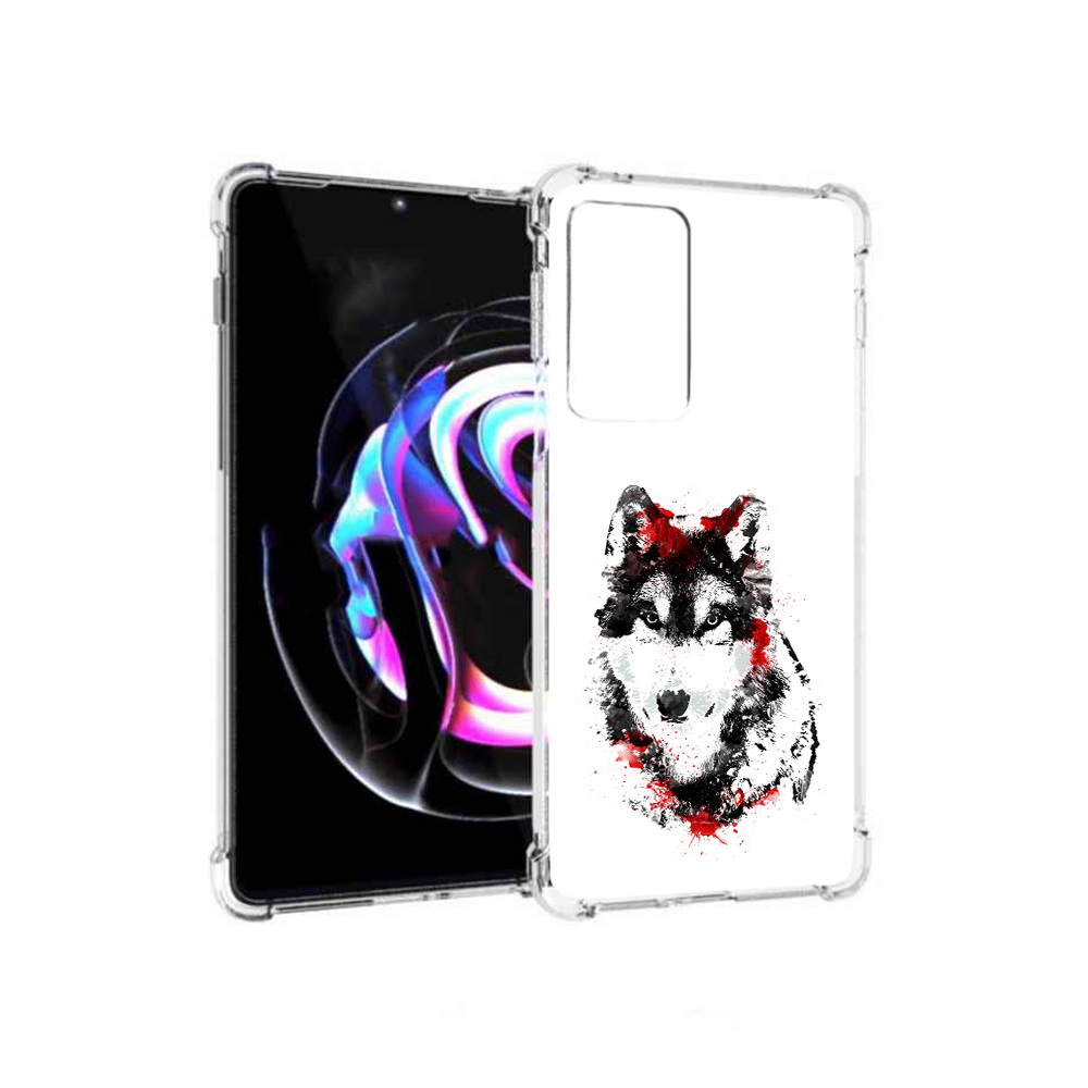 

Чехол MyPads Tocco для Motorola Moto Edge 20 Pro кровавый волк (PT227063.364.416), Прозрачный, Tocco