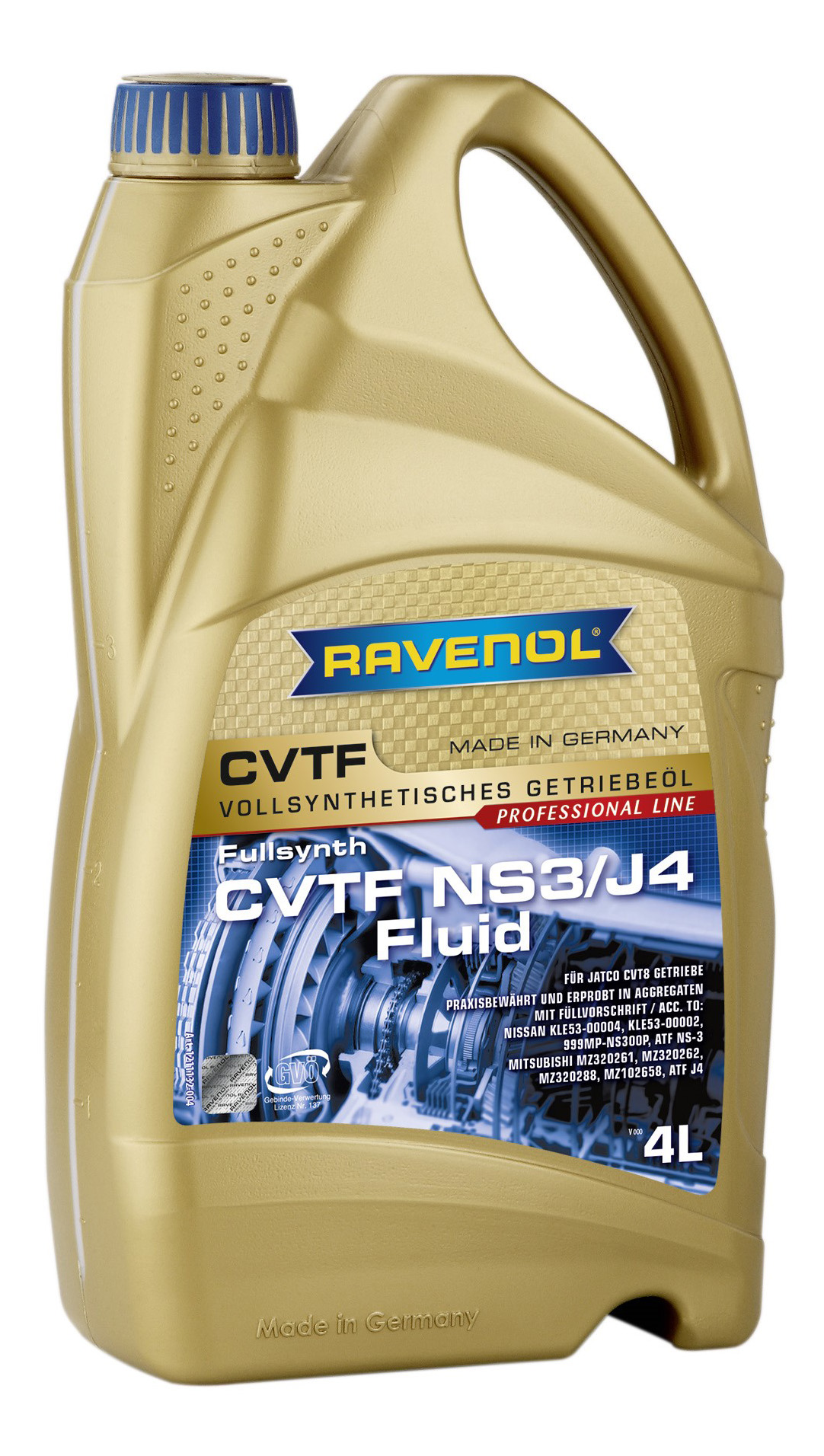 фото Ravenol трансмиссионное масло ravenol cvtf ns3/j4 fluid (4л) new