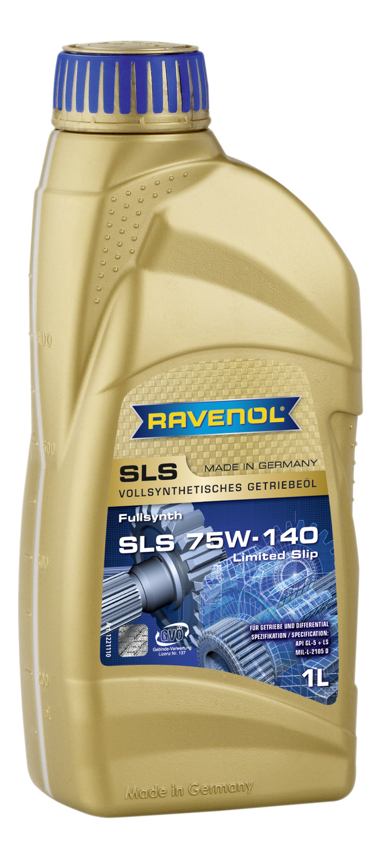 фото Ravenol трансмиссионное масло sls 75w-140 gl-5 + ls ( 1л) (второй номер 4014835734012)