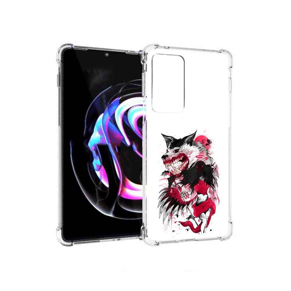 

Чехол MyPads Tocco для Motorola Moto Edge 20 Pro красная шапочка (PT227063.364.410), Прозрачный, Tocco