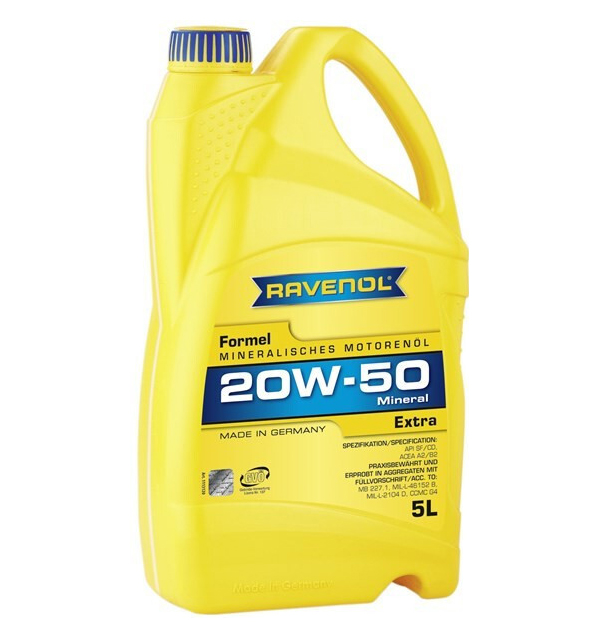 

Моторное масло Ravenol Sae 20W50 Formel Extra Sf-Cd NeW 5л