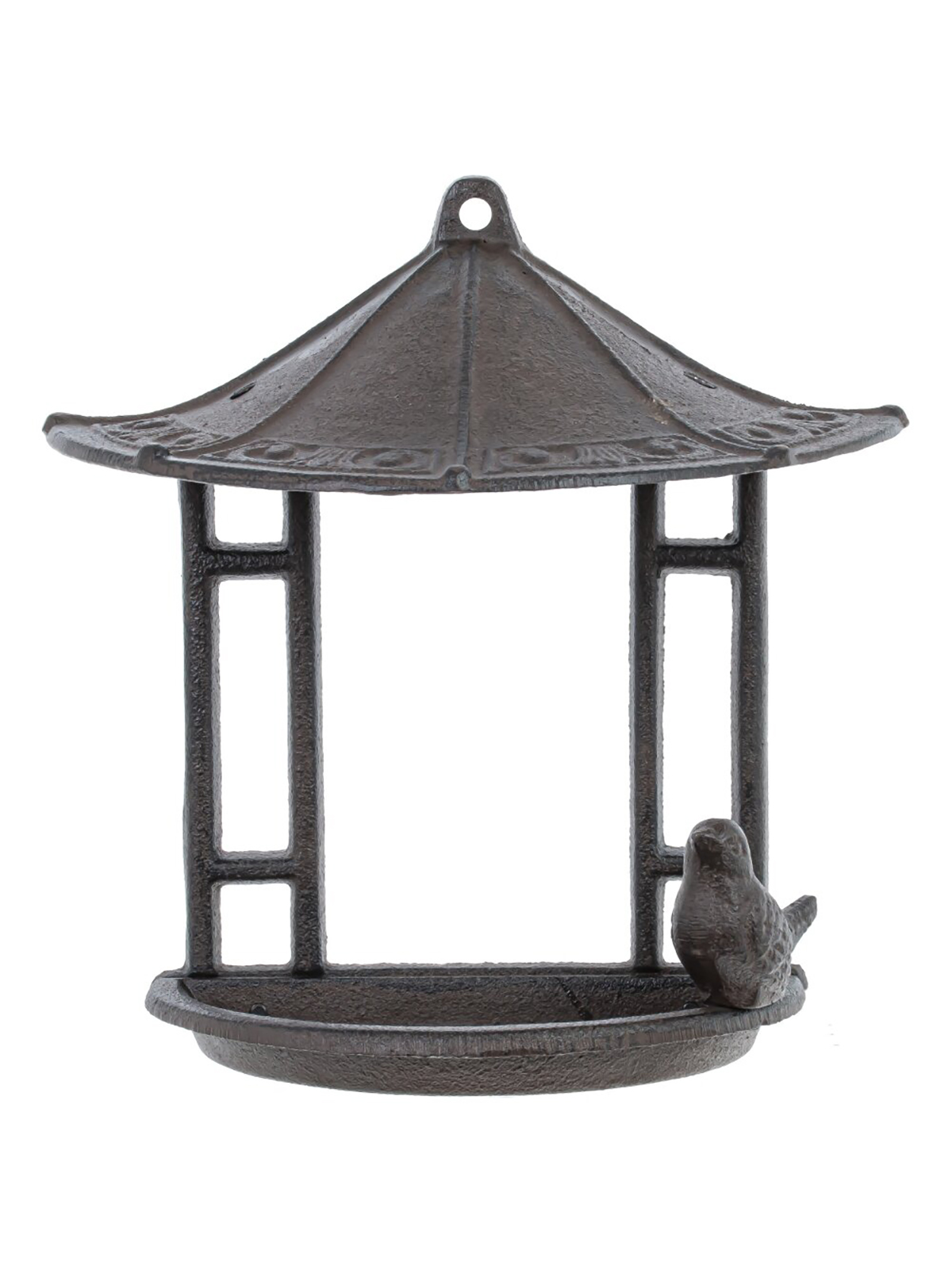 

Кормушка для птиц Remecoclub, коричневая, металлическая, 24x12x23,5 см, Коричневый