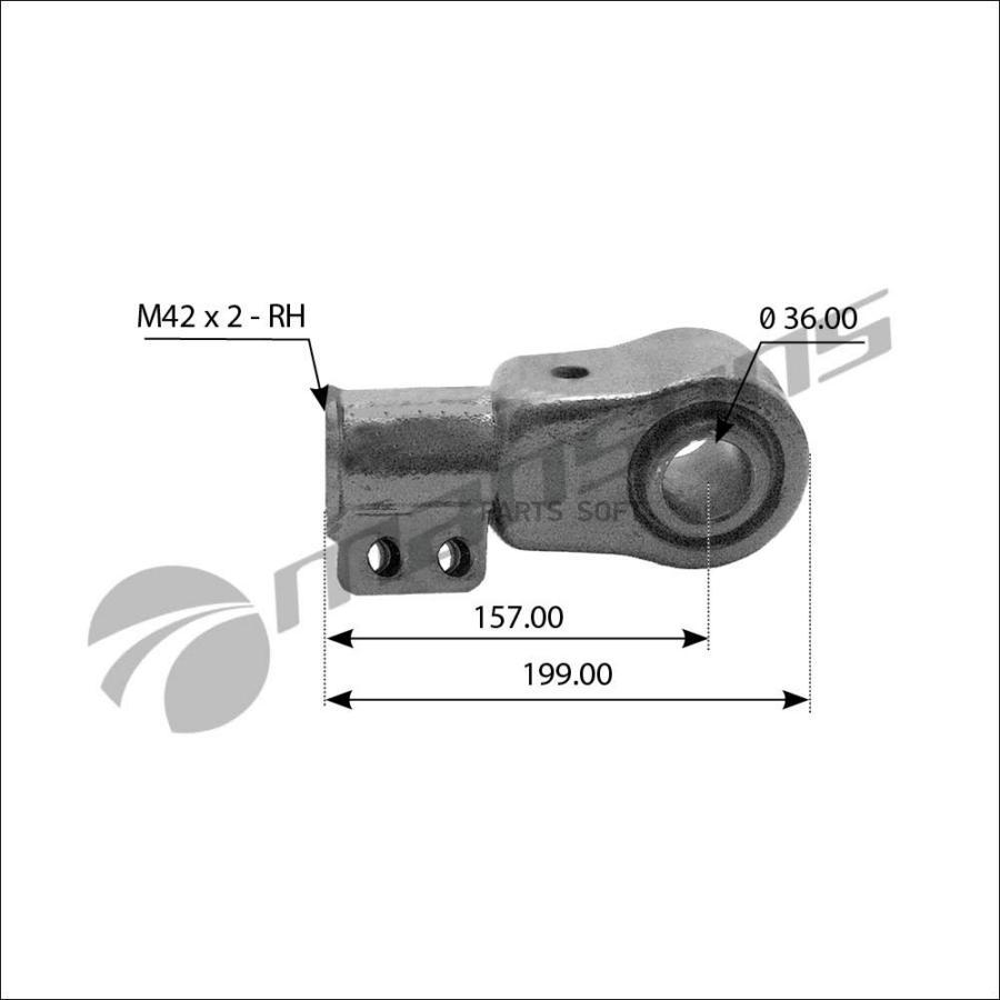 Наконечник Bpw Тяги Реактивной Mansons Mansons арт. 300.555